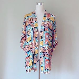 Mustard Rayon Kimono One Size